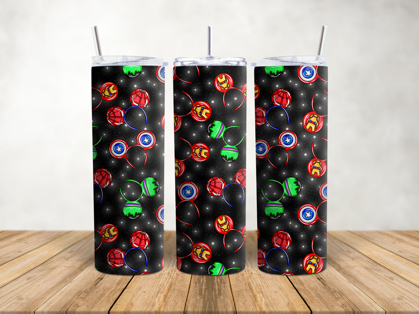 Premium Character Design Tumbler - Superhero & Gaming Inspired Drink Companion 🥤⭐