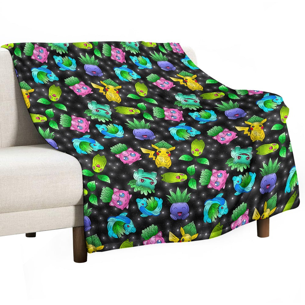 Premium Character Design Flannel Blanket - Gaming & Anime Inspired Comfort Throw 🛋️⭐