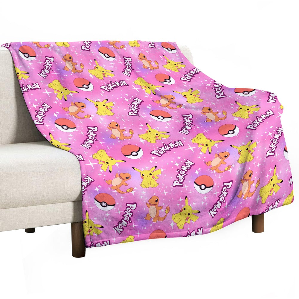 Premium Character Design Flannel Blanket - Gaming & Anime Inspired Comfort Throw 🛋️⭐