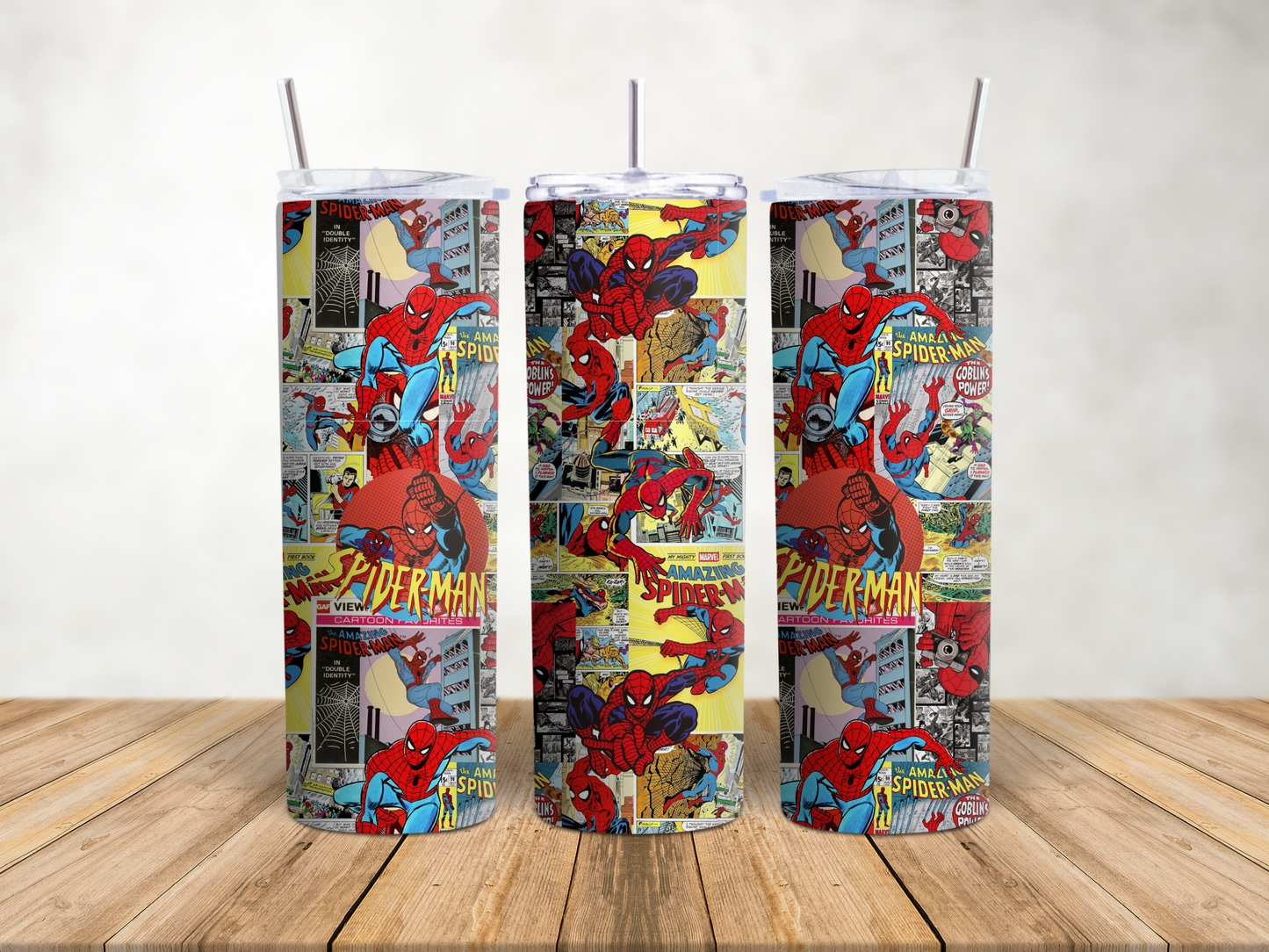 Premium Character Design Tumbler - Superhero & Gaming Inspired Drink Companion 🥤⭐
