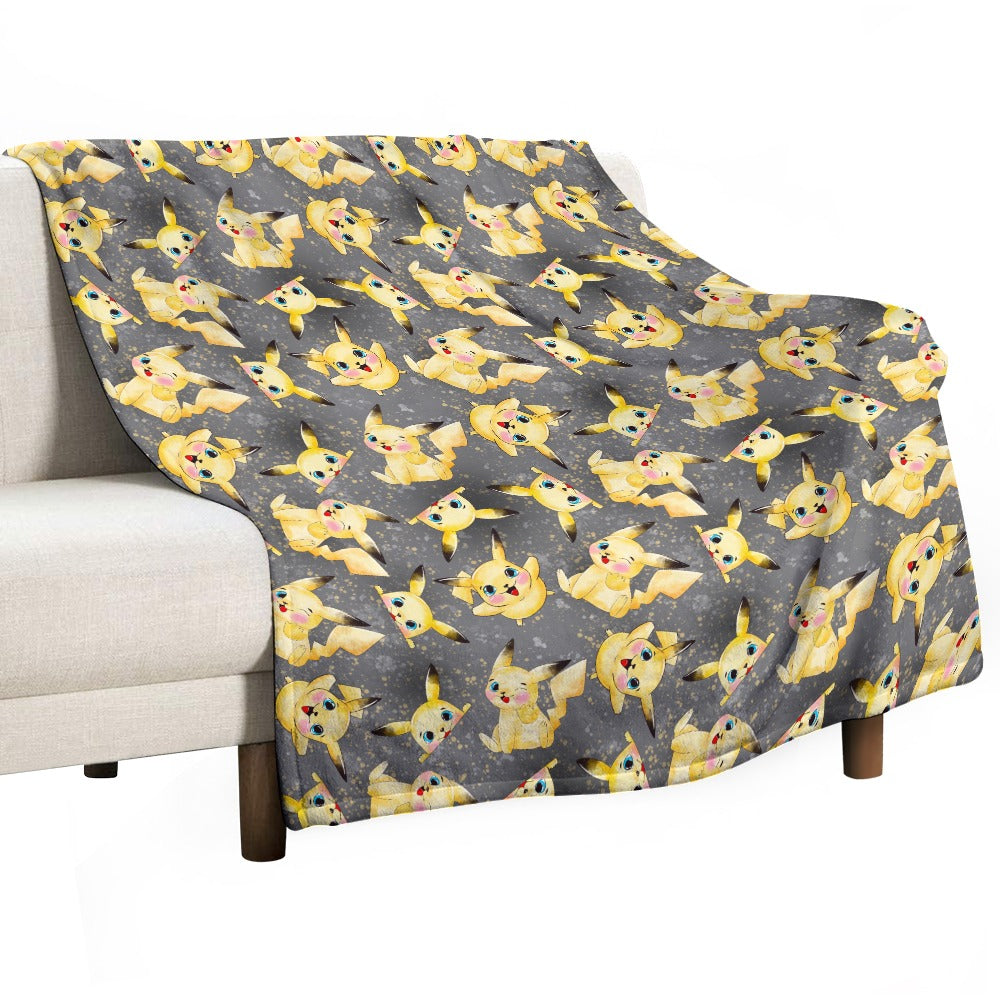 Premium Character Design Flannel Blanket - Gaming & Anime Inspired Comfort Throw 🛋️⭐