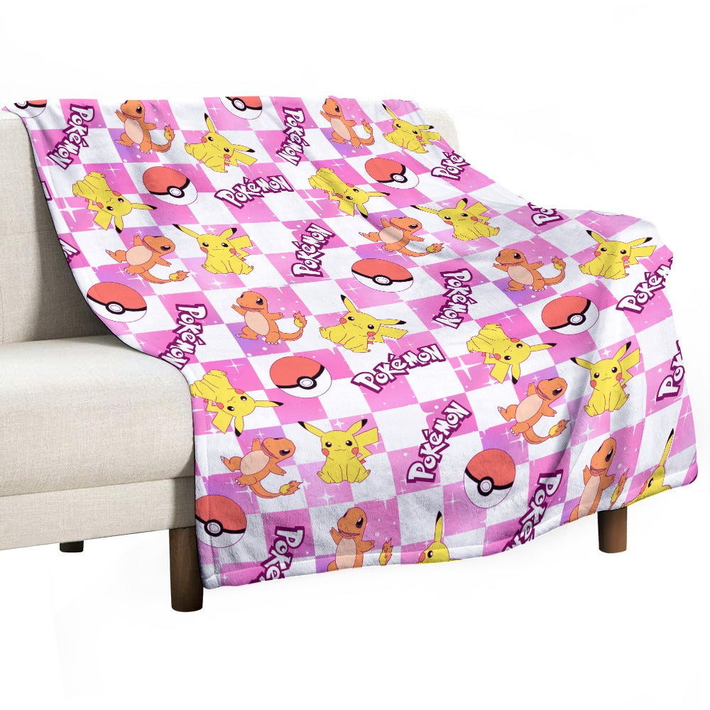 Premium Character Design Flannel Blanket - Gaming & Anime Inspired Comfort Throw 🛋️⭐