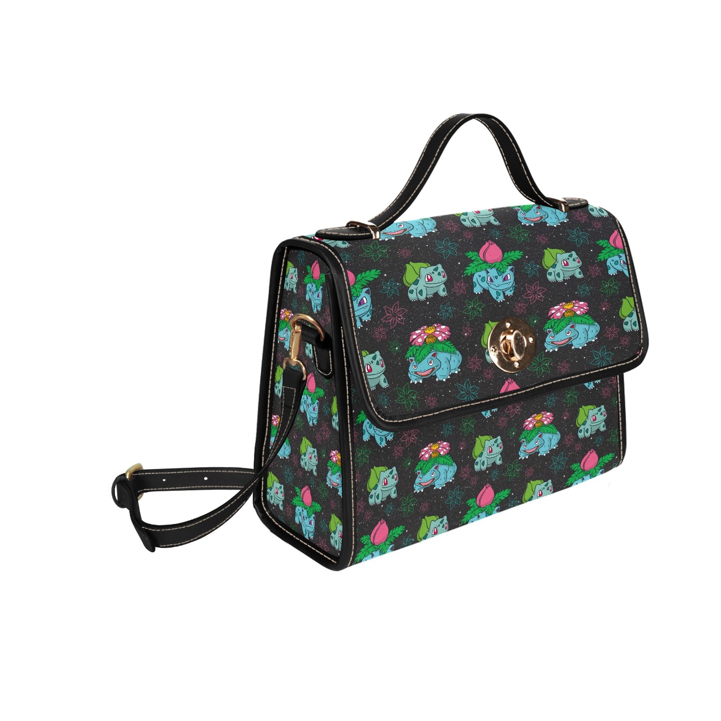 Grass-Type Creature Handbag - Gaming Inspired Structured Bag ⭐