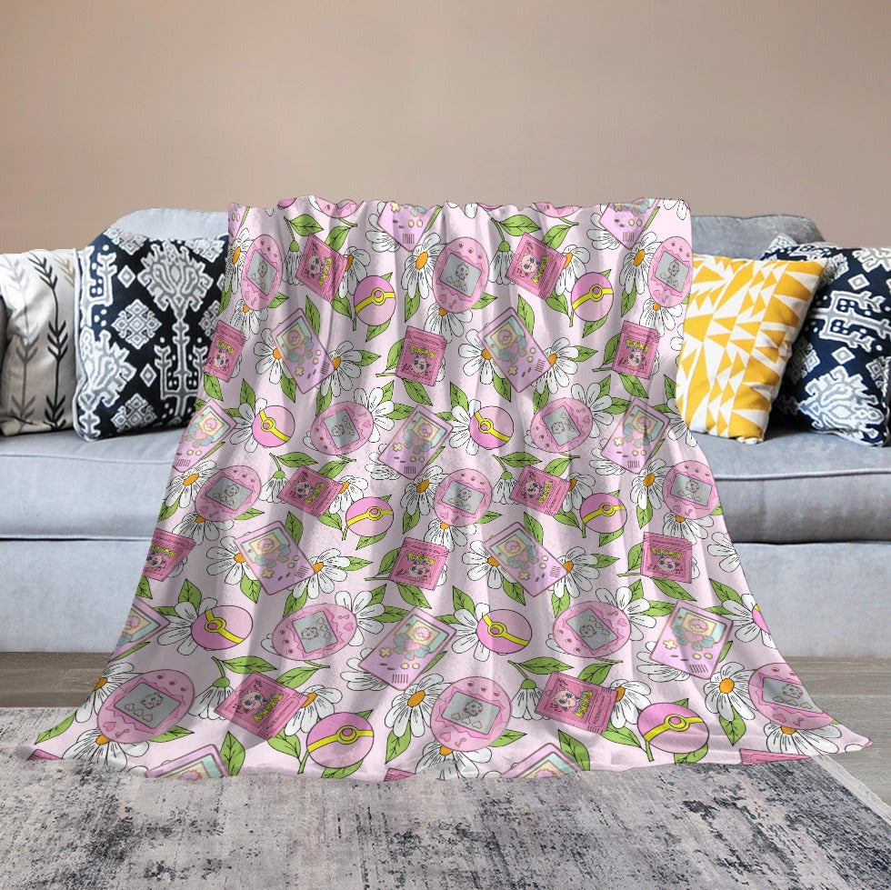 Premium Character Design Flannel Blanket - Gaming & Anime Inspired Comfort Throw 🛋️⭐