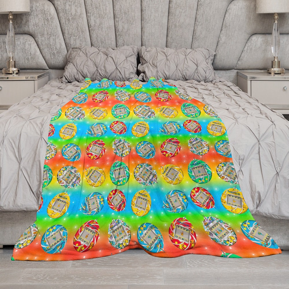 Premium Character Design Flannel Blanket - Gaming & Anime Inspired Comfort Throw 🛋️⭐