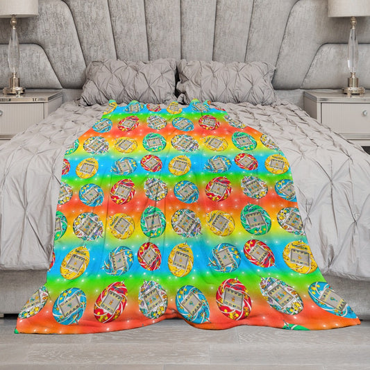 Premium Character Design Flannel Blanket - Gaming & Anime Inspired Comfort Throw 🛋️⭐