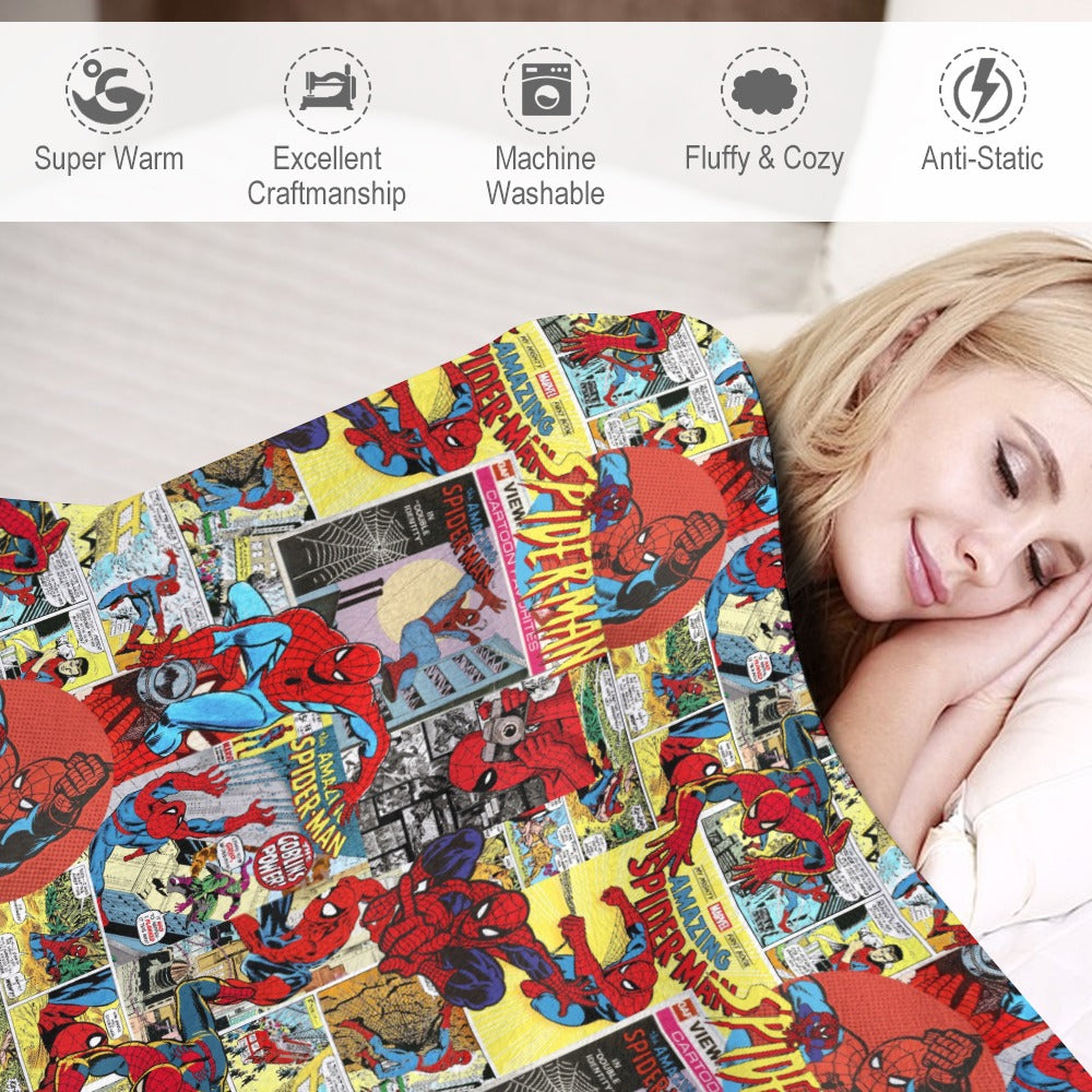 Premium Character Design Flannel Blanket - Superhero & Gaming Inspired Comfort Throw 🛋️⭐