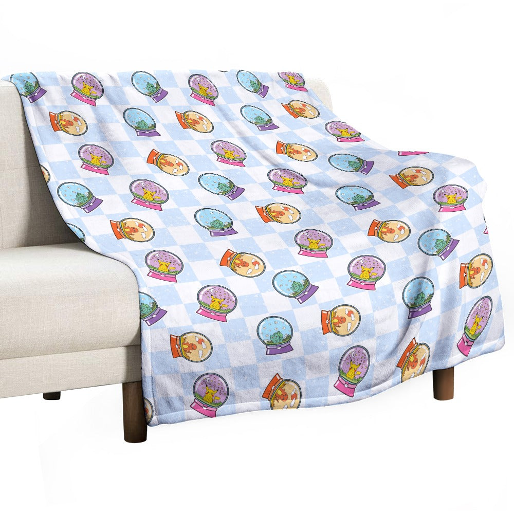 Premium Character Design Flannel Blanket - Gaming & Anime Inspired Comfort Throw 🛋️⭐
