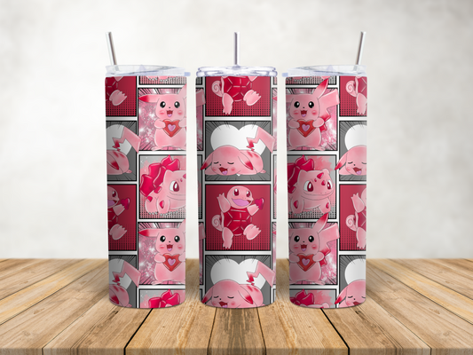 Premium Character Design Skinny Tumbler - Gaming & Anime Inspired Travel Cup 🥤⭐