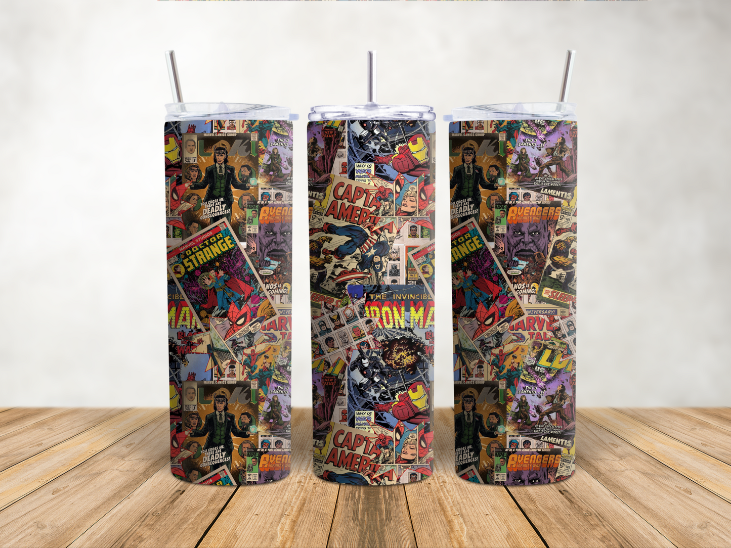 Premium Character Design Tumbler - Superhero & Gaming Inspired Drink Companion 🥤⭐
