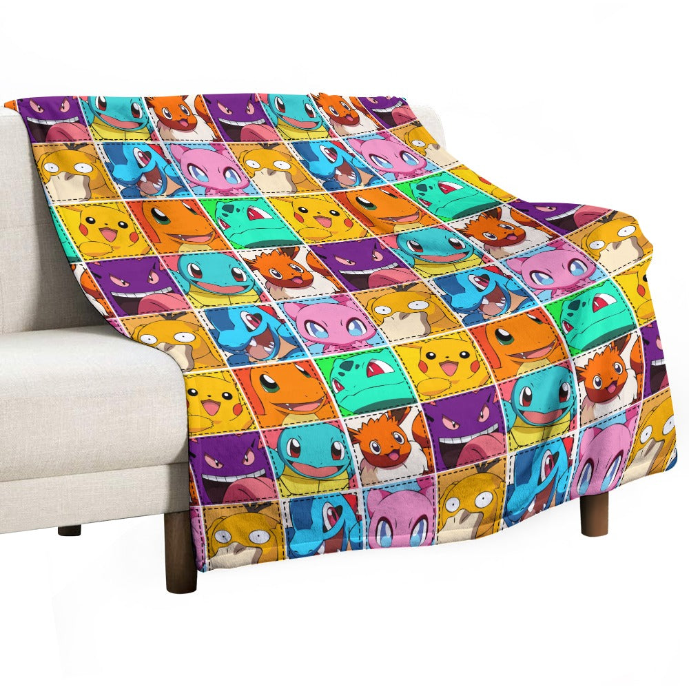 Premium Character Design Flannel Blanket - Gaming & Anime Inspired Comfort Throw 🛋️⭐