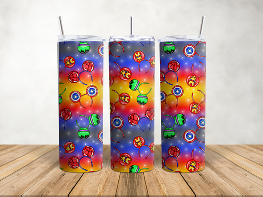 Premium Character Design Tumbler - Superhero & Gaming Inspired Drink Companion 🥤⭐