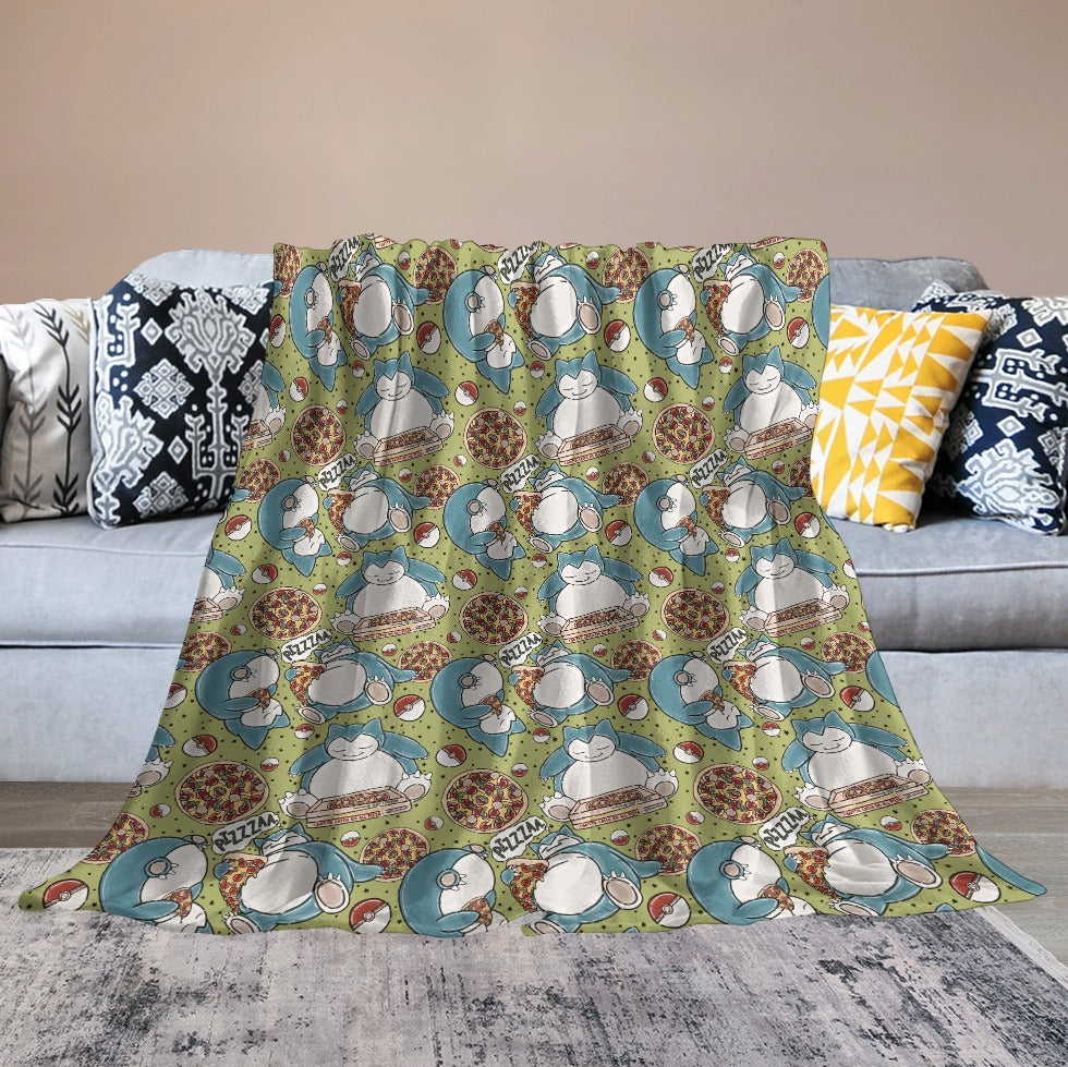 Premium Character Design Flannel Blanket - Gaming & Anime Inspired Comfort Throw 🛋️⭐