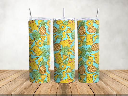 Premium Character Design Skinny Tumbler - Gaming & Anime Inspired Travel Cup 🥤⭐