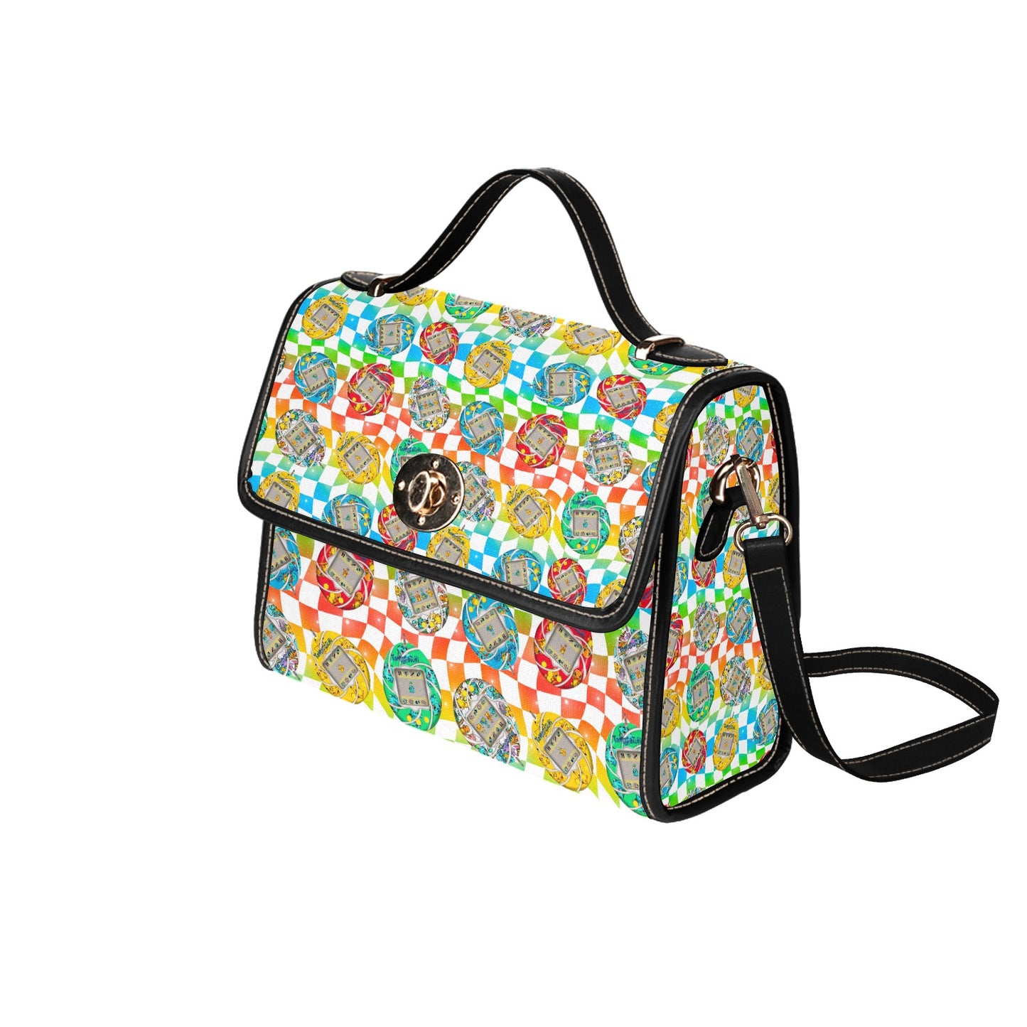 Premium Character Design Crossbody Handbag - Gaming & Anime Inspired Pattern Bag ⭐🎮