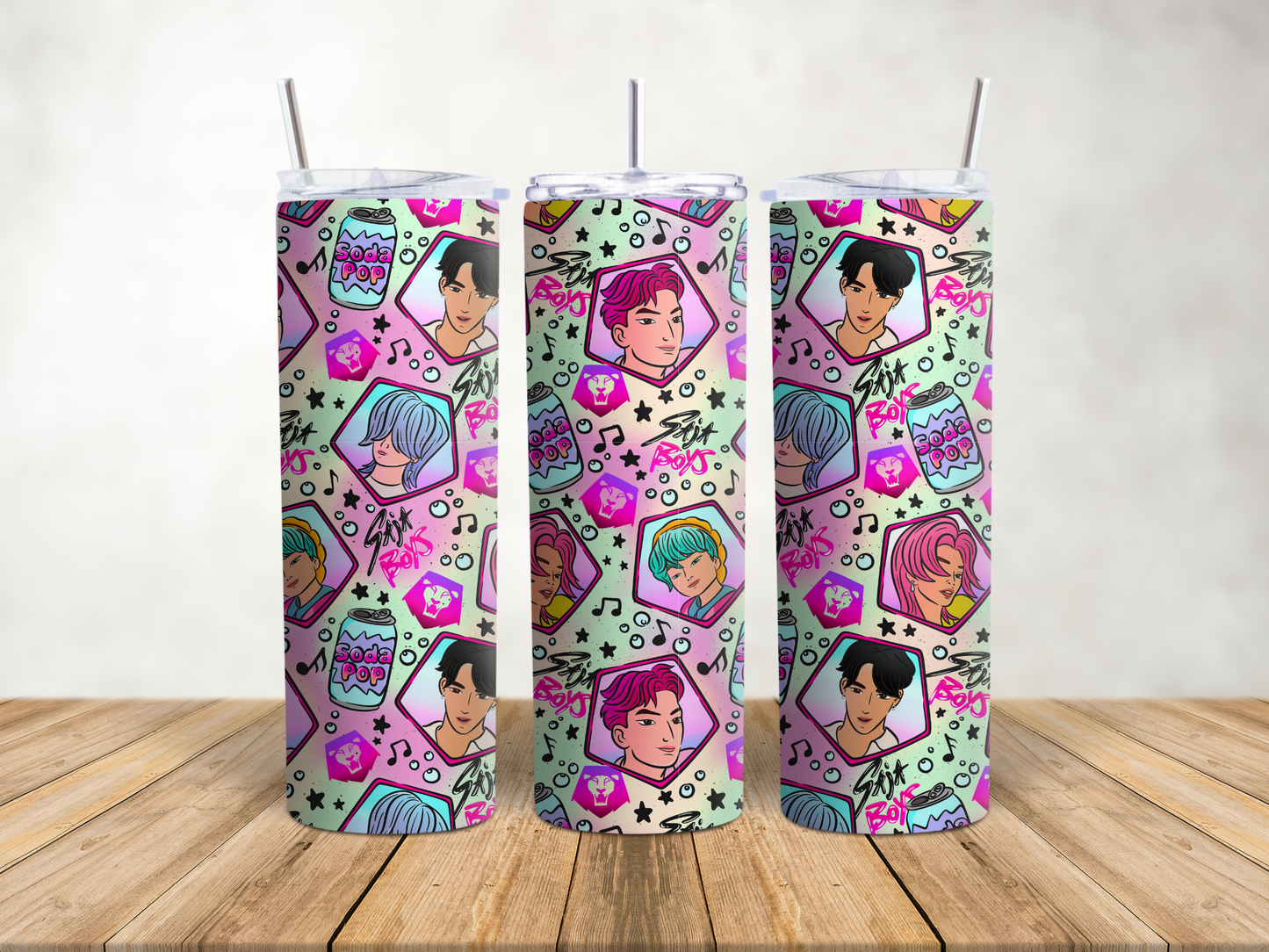 Premium Saja Boys K-Pop Tumbler - Demon Hunter & Music Inspired Drink Companion 🥤⭐