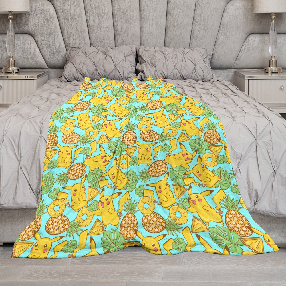 Premium Character Design Flannel Blanket - Gaming & Anime Inspired Comfort Throw 🛋️⭐