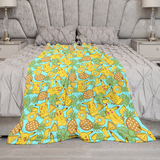 Premium Character Design Flannel Blanket - Gaming & Anime Inspired Comfort Throw 🛋️⭐