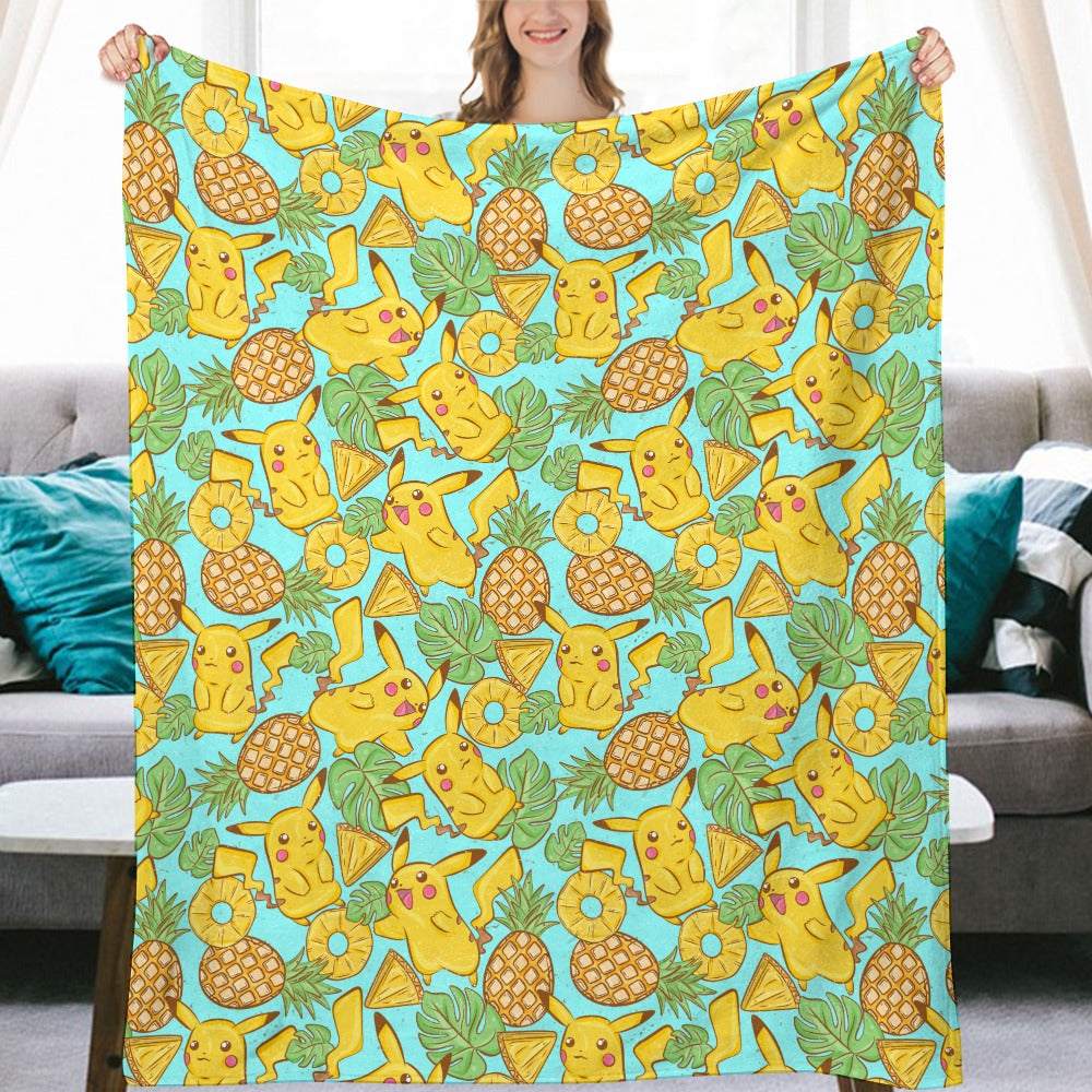 Premium Character Design Flannel Blanket - Gaming & Anime Inspired Comfort Throw 🛋️⭐