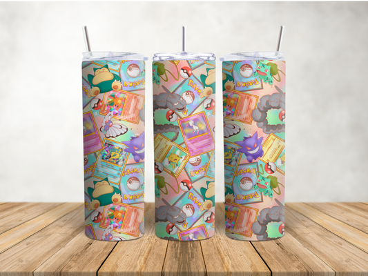 Premium Character Design Skinny Tumbler - Gaming & Anime Inspired Travel Cup 🥤⭐