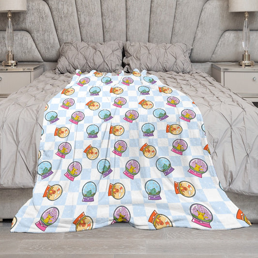 Premium Character Design Flannel Blanket - Gaming & Anime Inspired Comfort Throw 🛋️⭐
