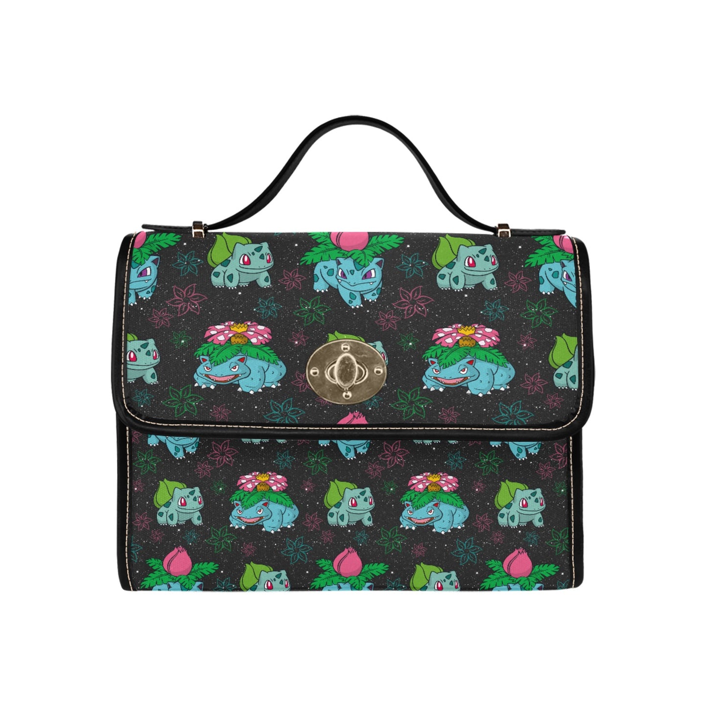 Grass-Type Creature Handbag - Gaming Inspired Structured Bag ⭐