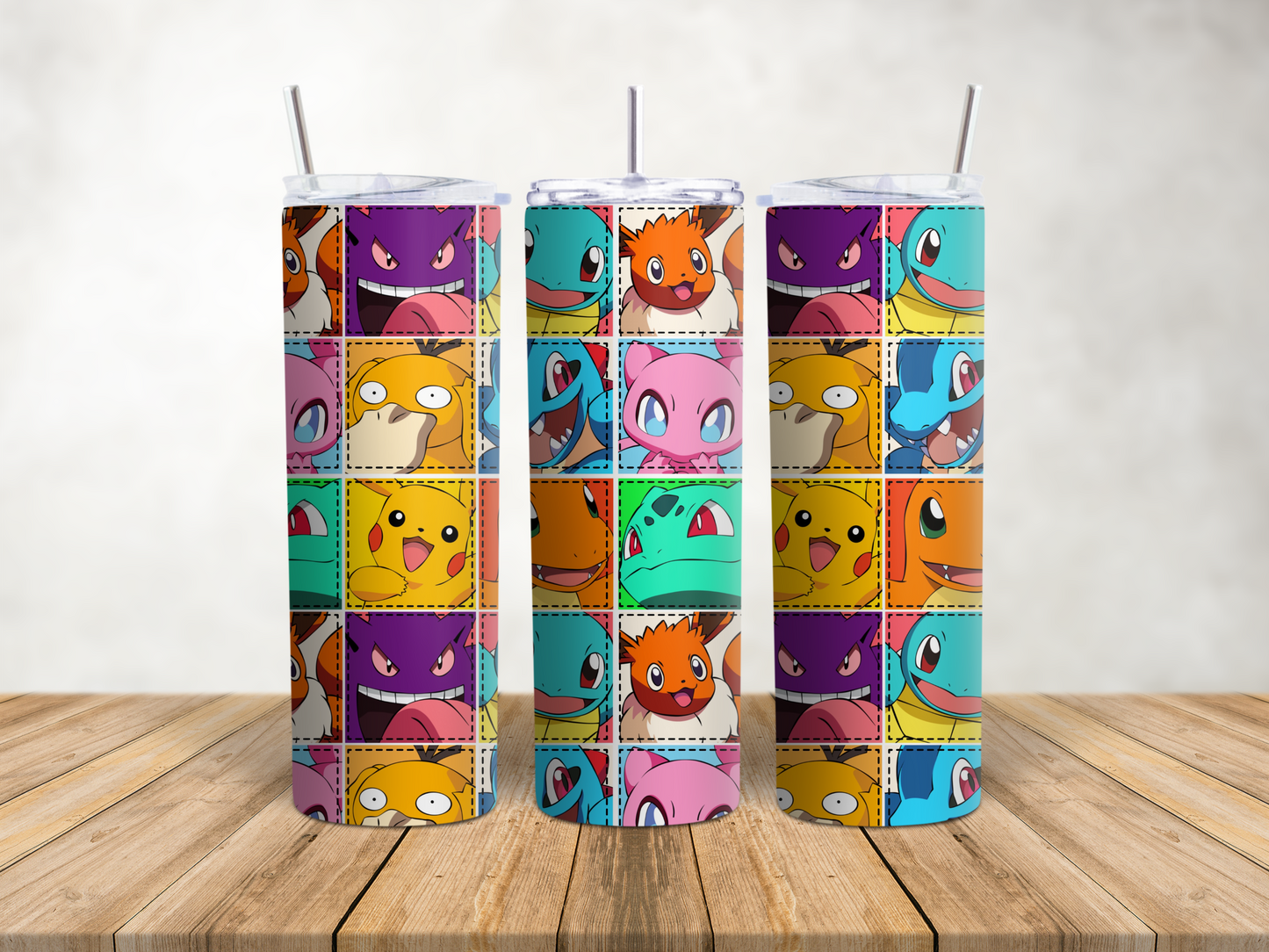 Premium Character Design Skinny Tumbler - Gaming & Anime Inspired Travel Cup 🥤⭐