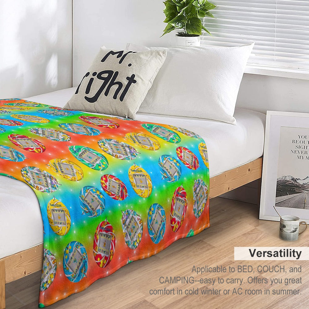 Premium Character Design Flannel Blanket - Gaming & Anime Inspired Comfort Throw 🛋️⭐