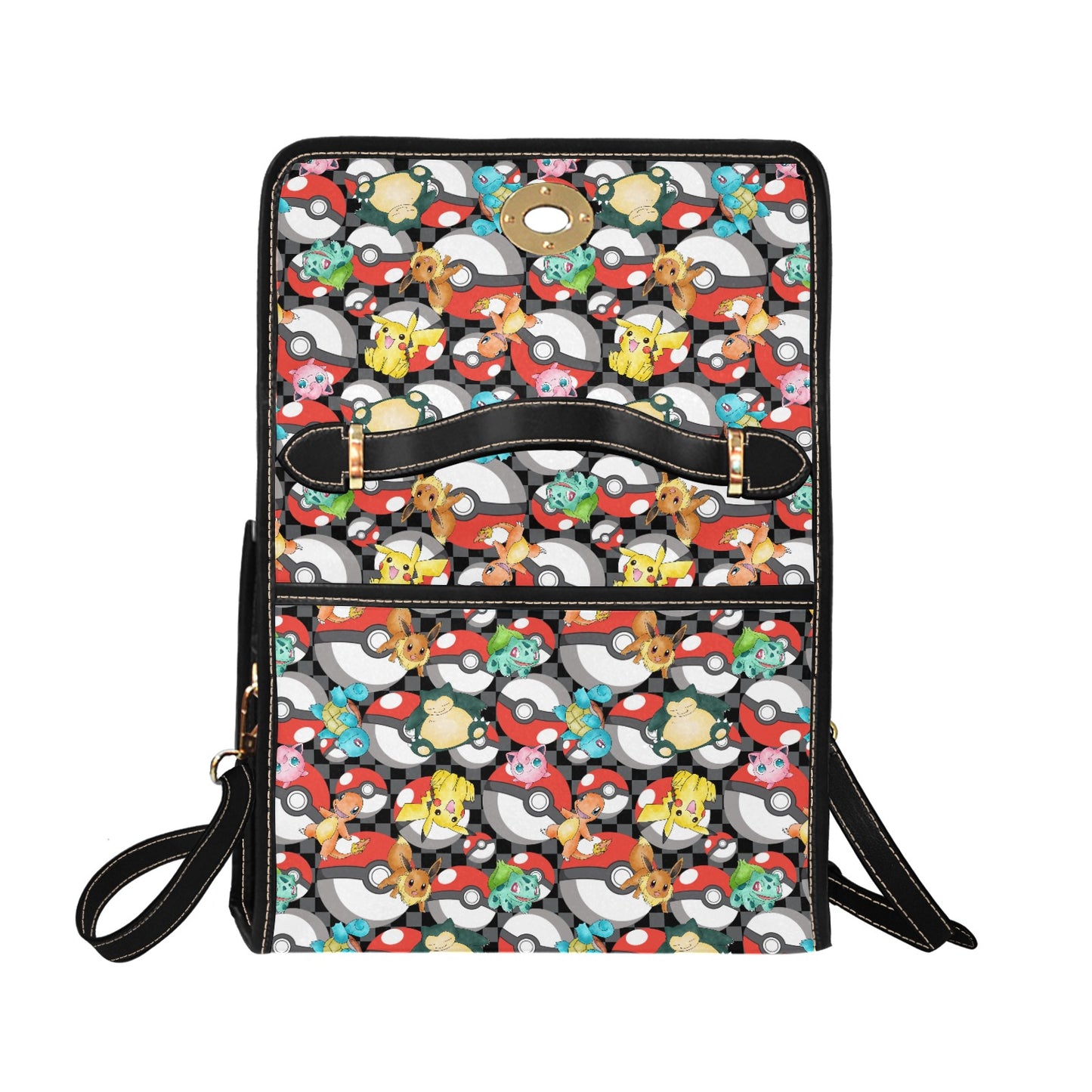 Premium Character Design Crossbody Handbag - Gaming & Anime Inspired Pattern Bag ⭐🎮