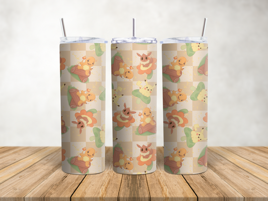 Premium Character Design Skinny Tumbler - Gaming & Anime Inspired Travel Cup 🥤⭐
