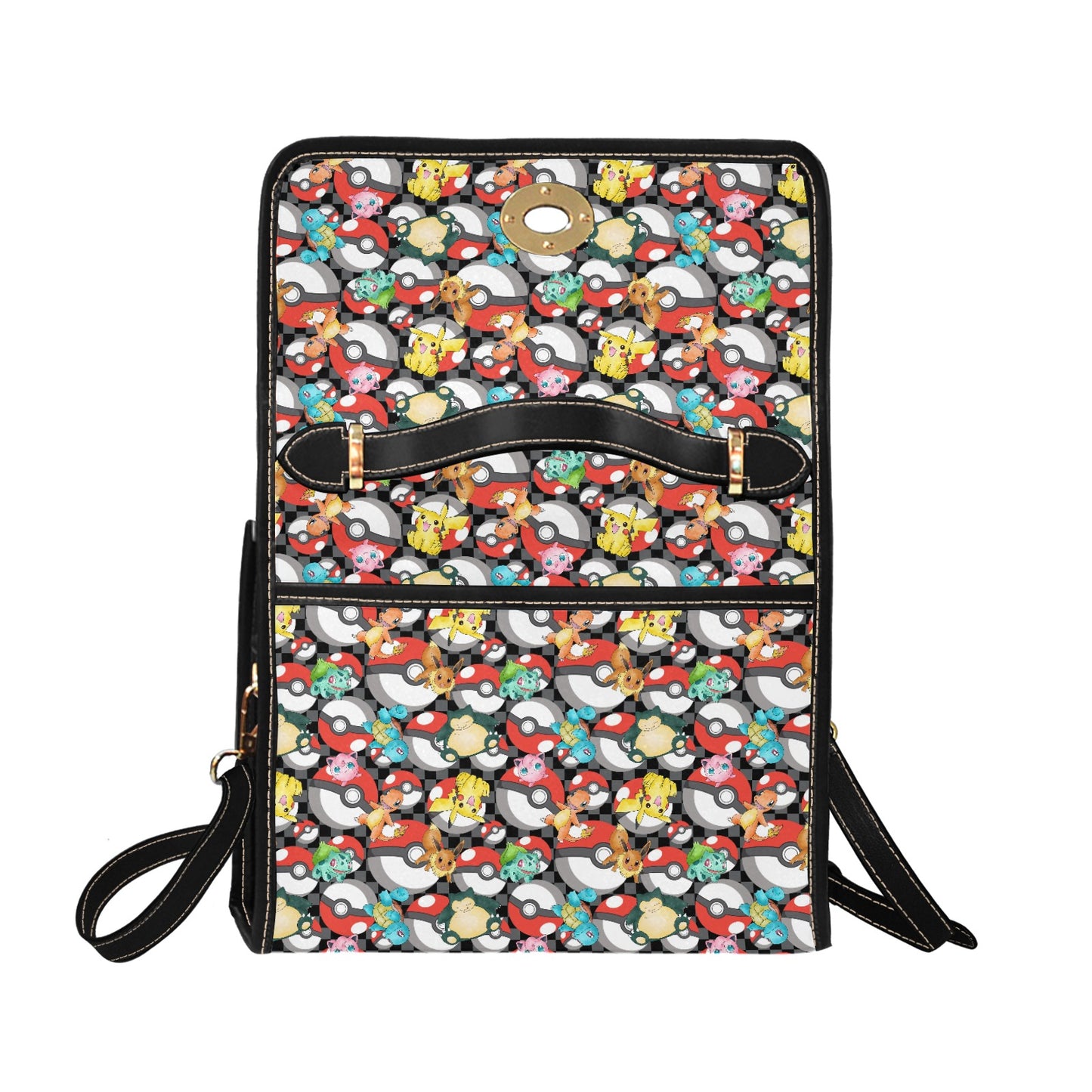 Premium Character Design Crossbody Handbag - Gaming & Anime Inspired Pattern Bag ⭐🎮