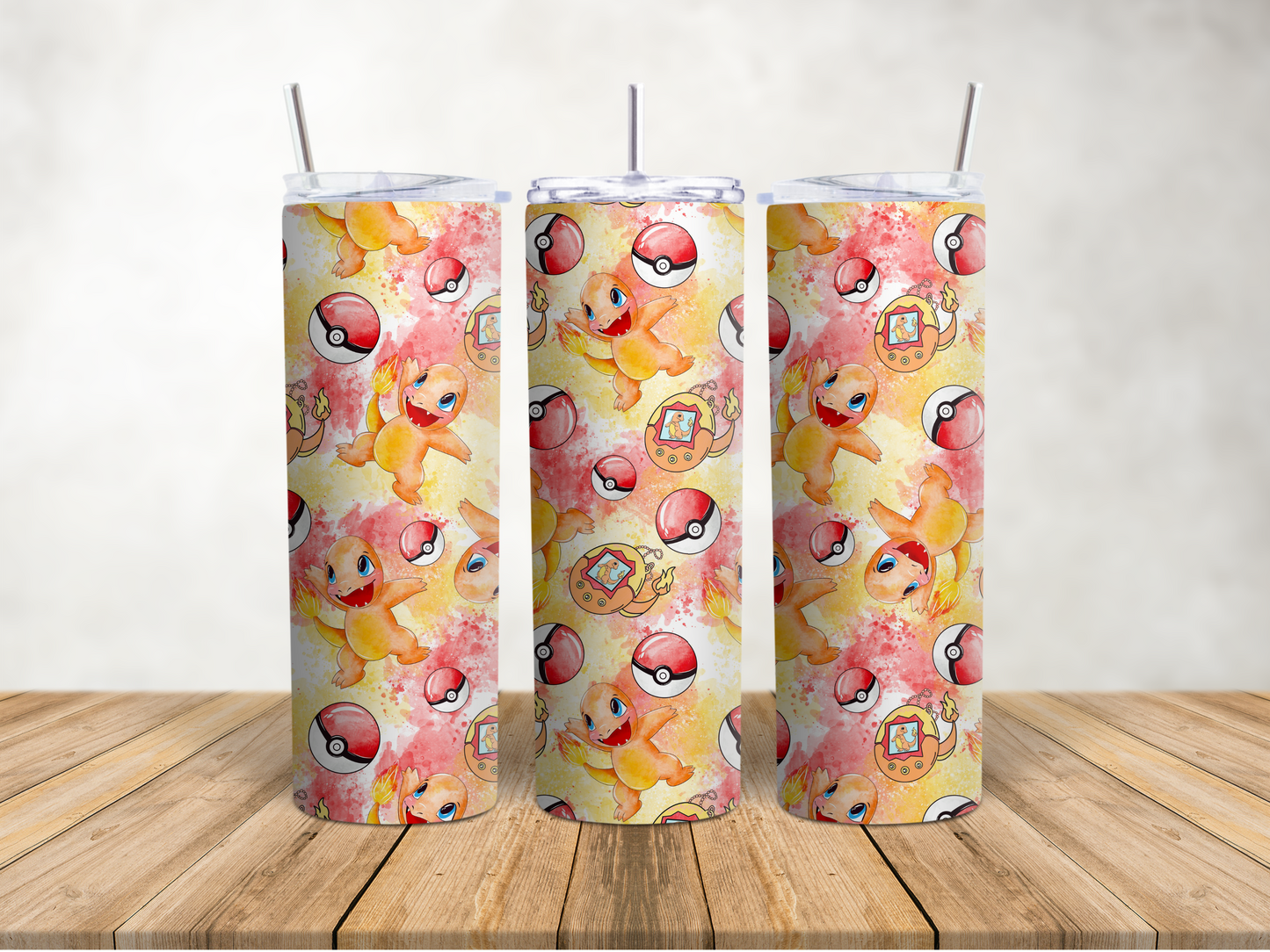 Premium Character Design Skinny Tumbler - Gaming & Anime Inspired Travel Cup 🥤⭐