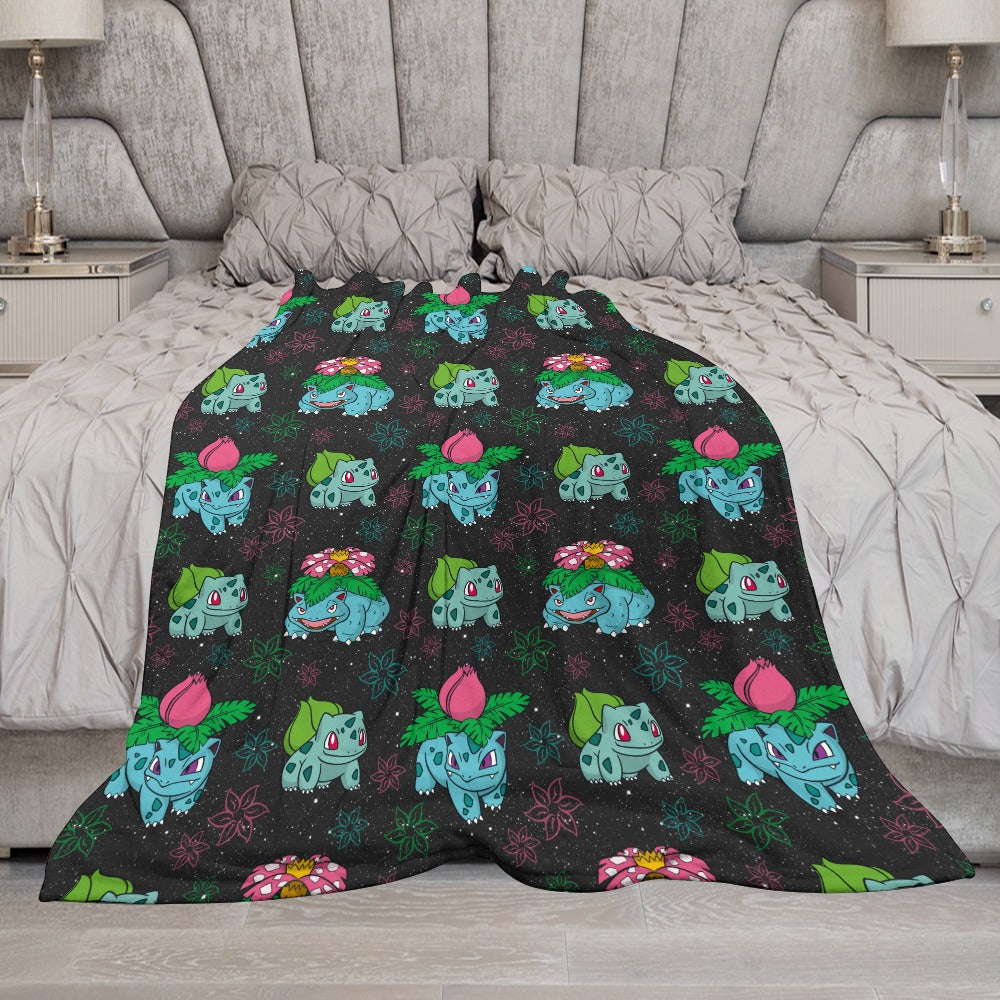 Premium Character Design Flannel Blanket - Gaming & Anime Inspired Comfort Throw 🛋️⭐