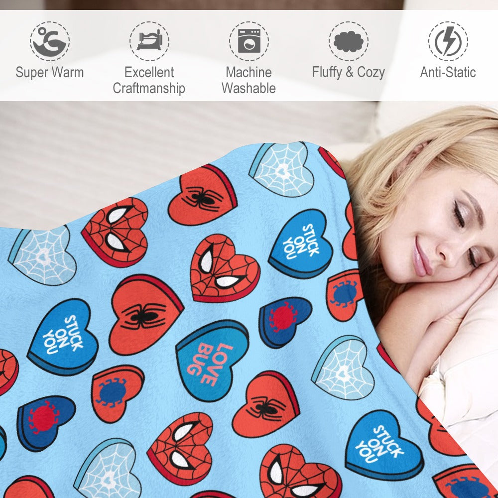 Premium Character Design Flannel Blanket - Superhero & Gaming Inspired Comfort Throw 🛋️⭐