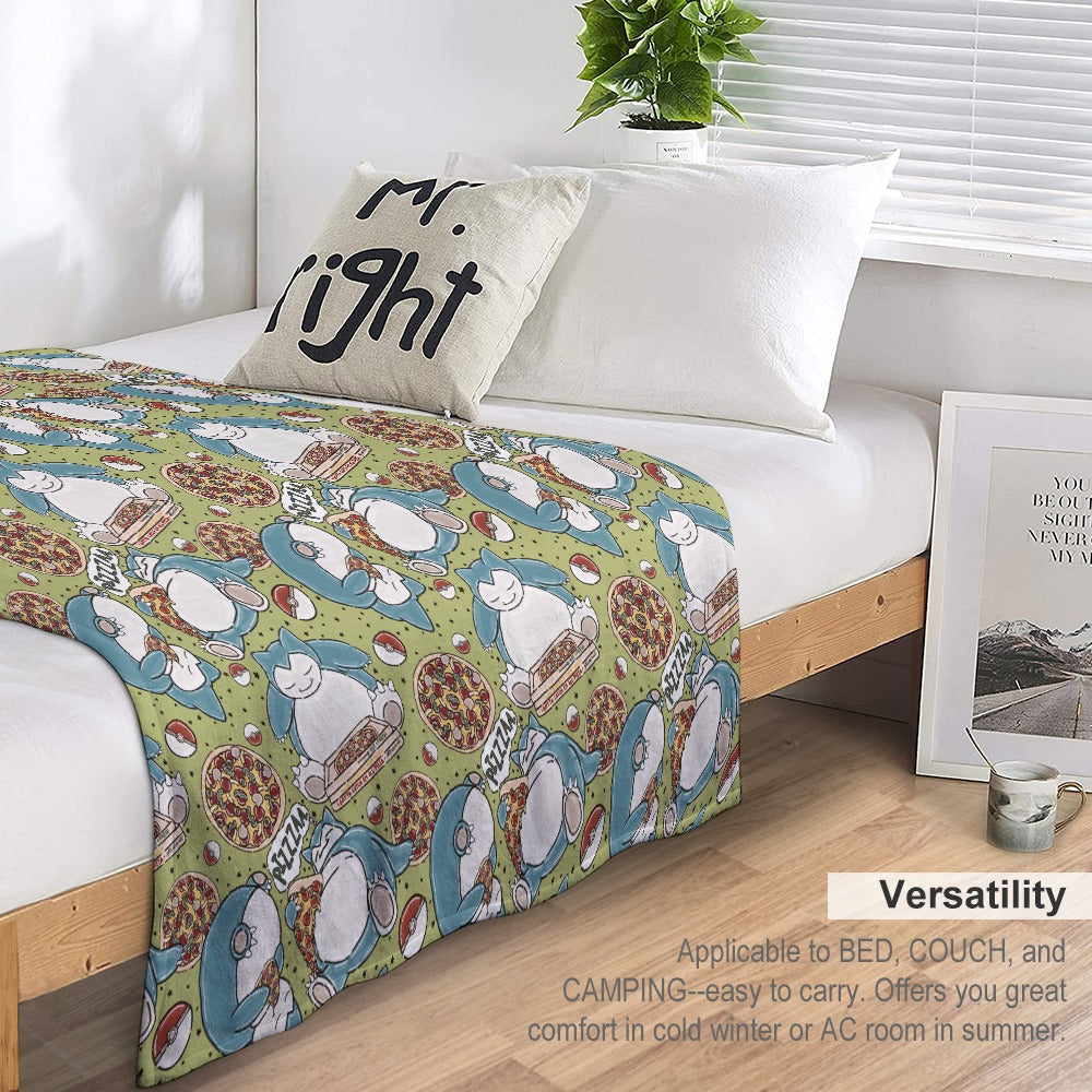 Premium Character Design Flannel Blanket - Gaming & Anime Inspired Comfort Throw 🛋️⭐