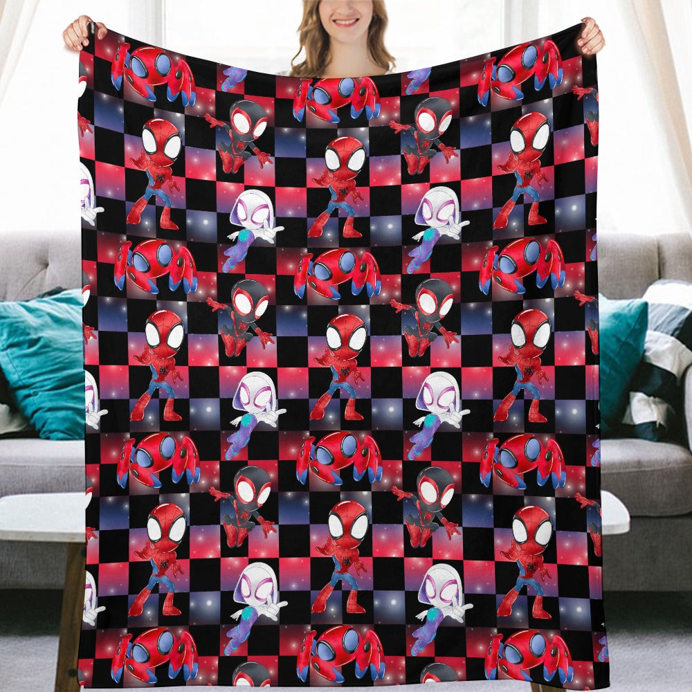 Premium Character Design Flannel Blanket - Superhero & Gaming Inspired Comfort Throw 🛋️⭐