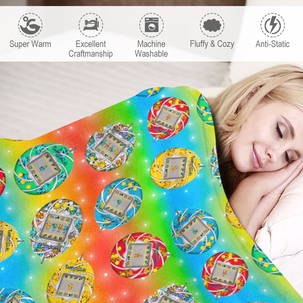 Premium Character Design Flannel Blanket - Gaming & Anime Inspired Comfort Throw 🛋️⭐