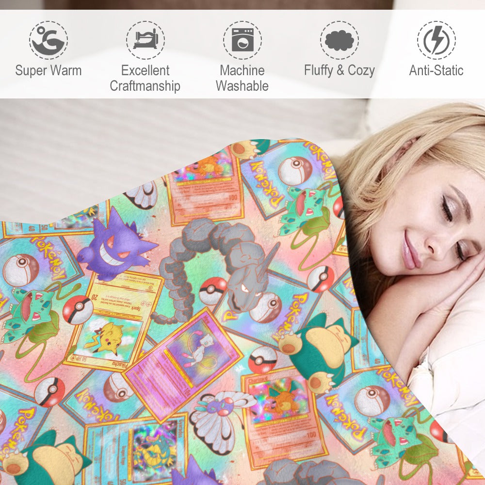 Premium Character Design Flannel Blanket - Gaming & Anime Inspired Comfort Throw 🛋️⭐