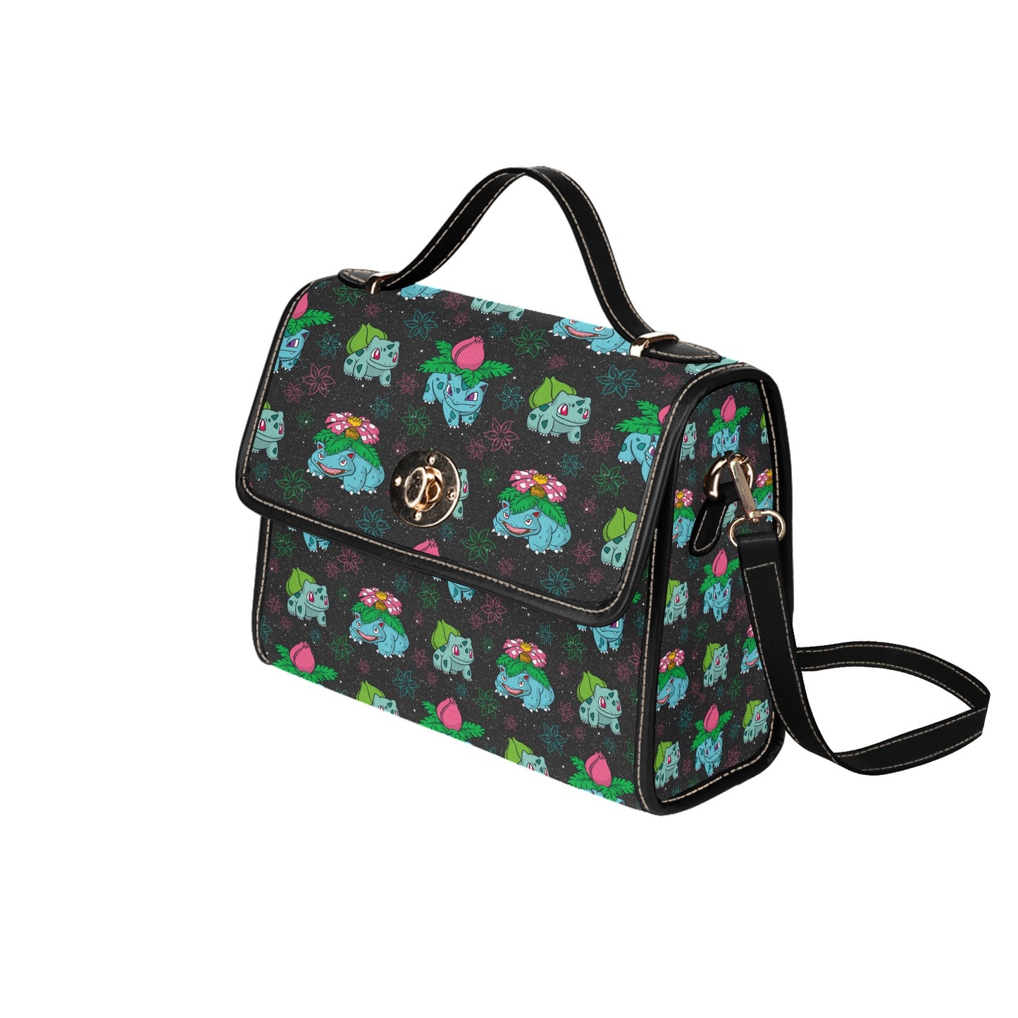 Grass-Type Creature Handbag - Gaming Inspired Structured Bag ⭐