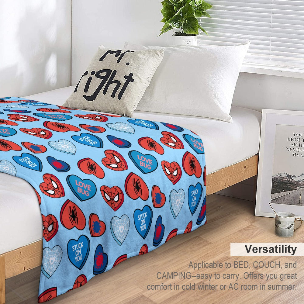 Premium Character Design Flannel Blanket - Superhero & Gaming Inspired Comfort Throw 🛋️⭐