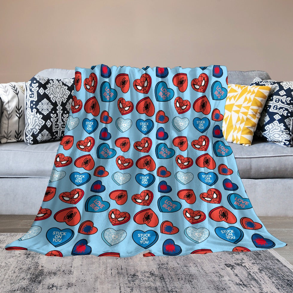Premium Character Design Flannel Blanket - Superhero & Gaming Inspired Comfort Throw 🛋️⭐