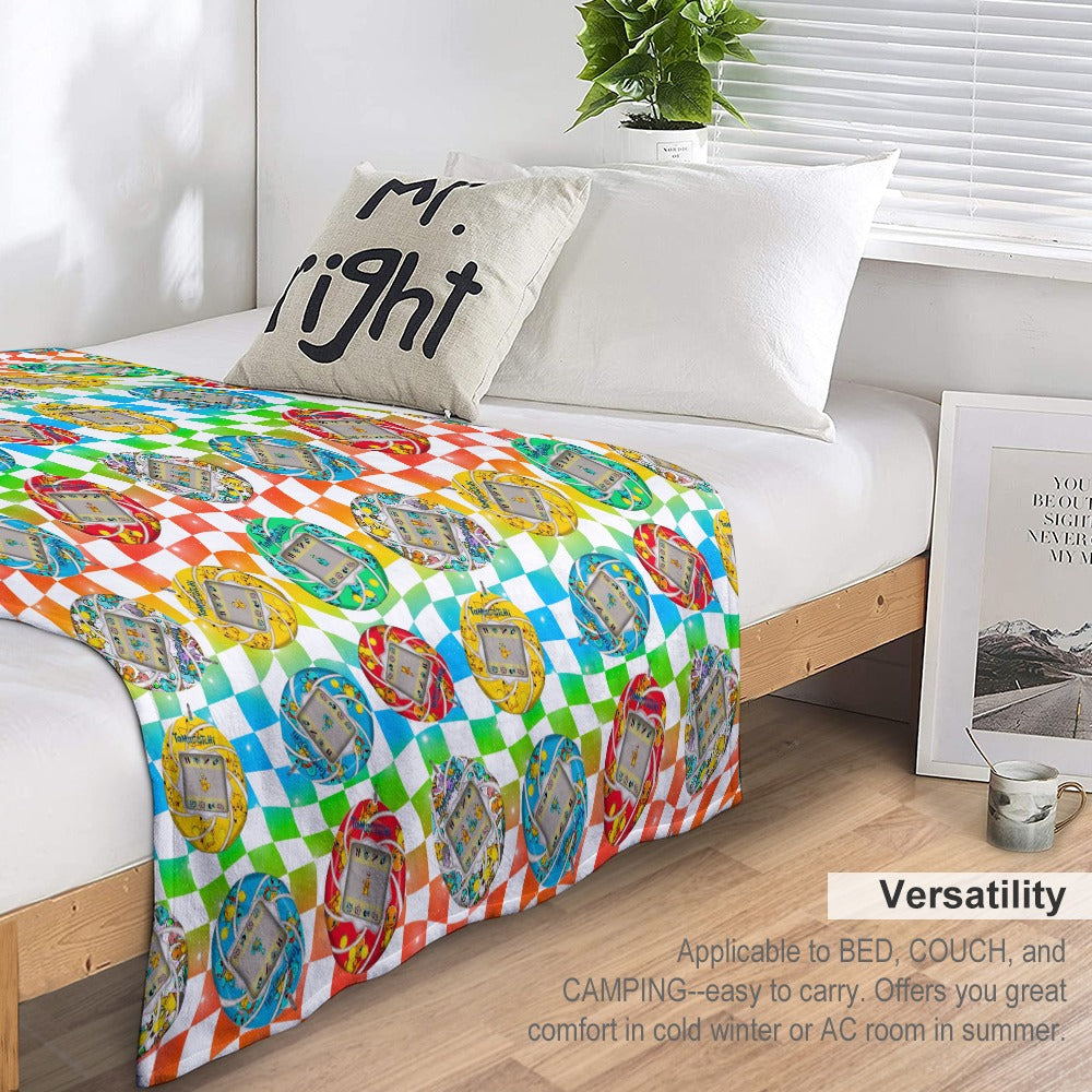 Premium Character Design Flannel Blanket - Gaming & Anime Inspired Comfort Throw 🛋️⭐