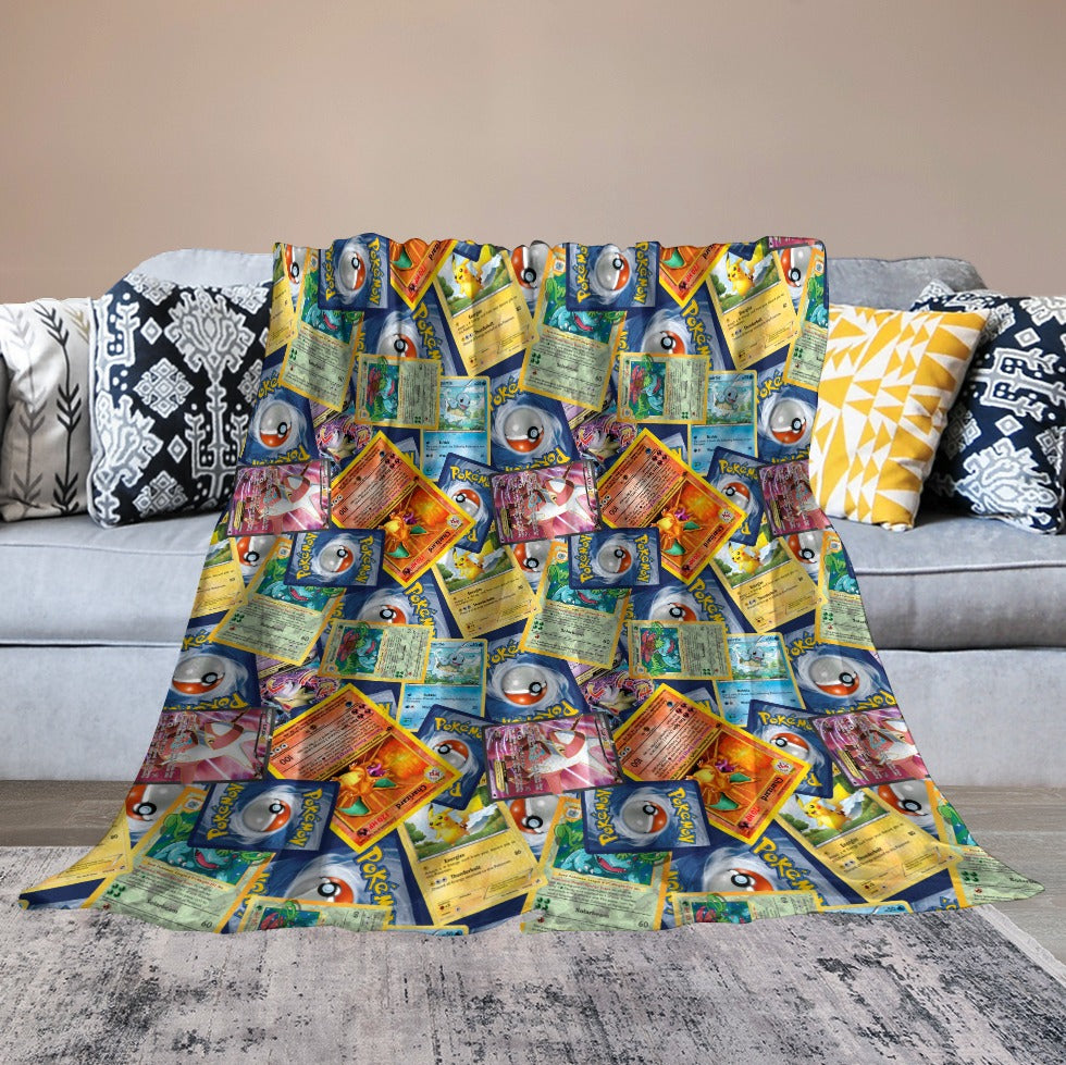 Premium Character Design Flannel Blanket - Gaming & Anime Inspired Comfort Throw 🛋️⭐