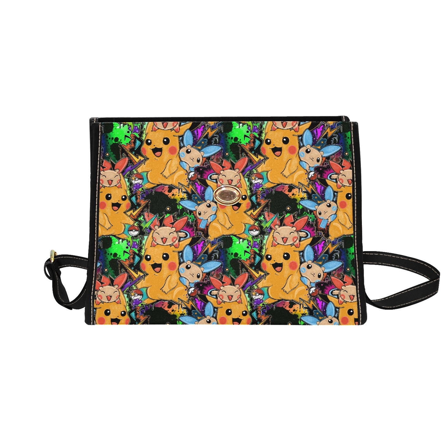 Premium Character Design Crossbody Handbag - Gaming & Anime Inspired Pattern Bag ⭐🎮
