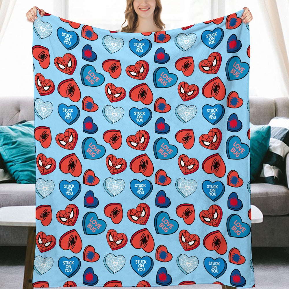 Premium Character Design Flannel Blanket - Superhero & Gaming Inspired Comfort Throw 🛋️⭐