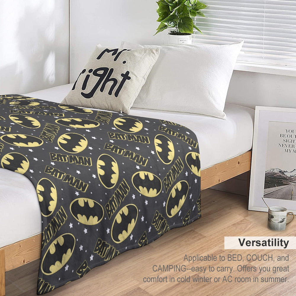 Premium Character Design Flannel Blanket - Superhero & Gaming Inspired Comfort Throw 🛋️⭐