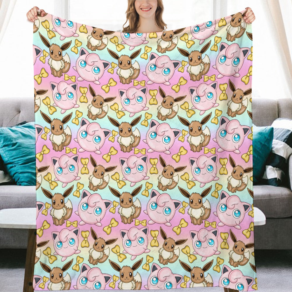 Premium Character Design Flannel Blanket - Gaming & Anime Inspired Comfort Throw 🛋️⭐