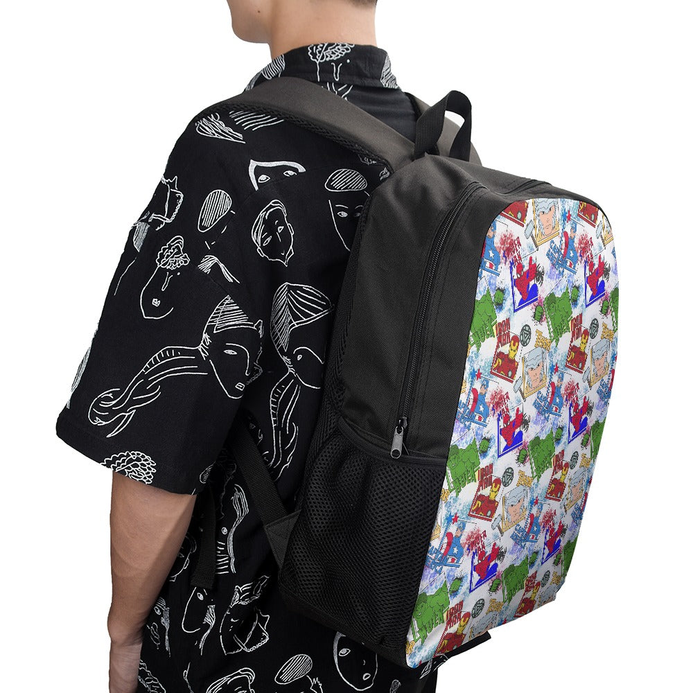 Premium Character Design Backpack - Superhero & Gaming Inspired Adventure Pack 🎒⭐