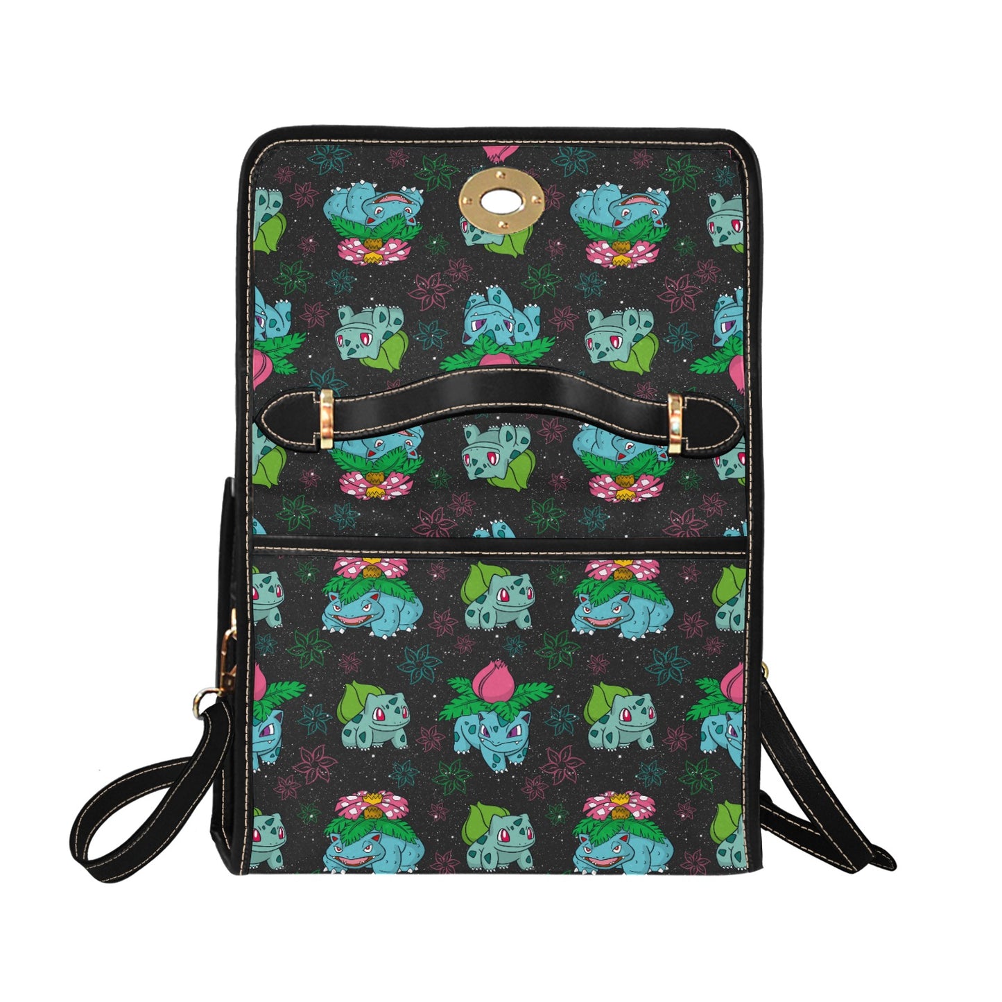 Grass-Type Creature Handbag - Gaming Inspired Structured Bag ⭐