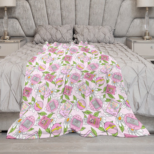 Premium Character Design Flannel Blanket - Gaming & Anime Inspired Comfort Throw 🛋️⭐